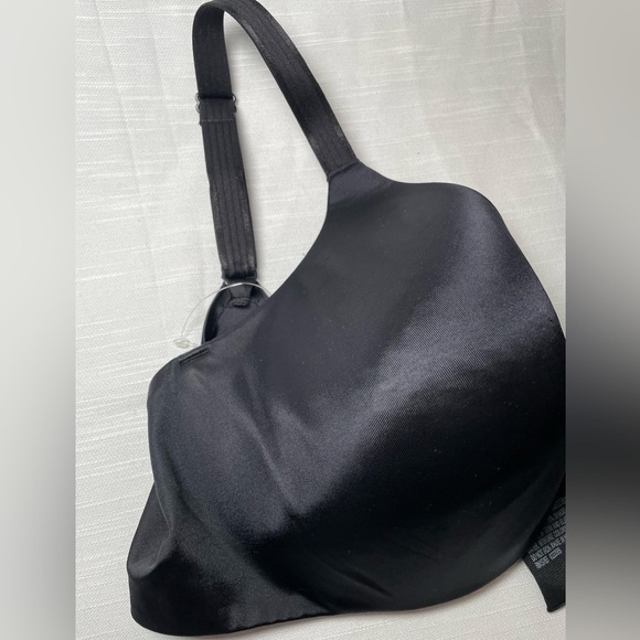 Bali All Over Smooth Underwire Bra 3W11 Black T shirt 40D Full Figure Coverage - Picture 3 of 10